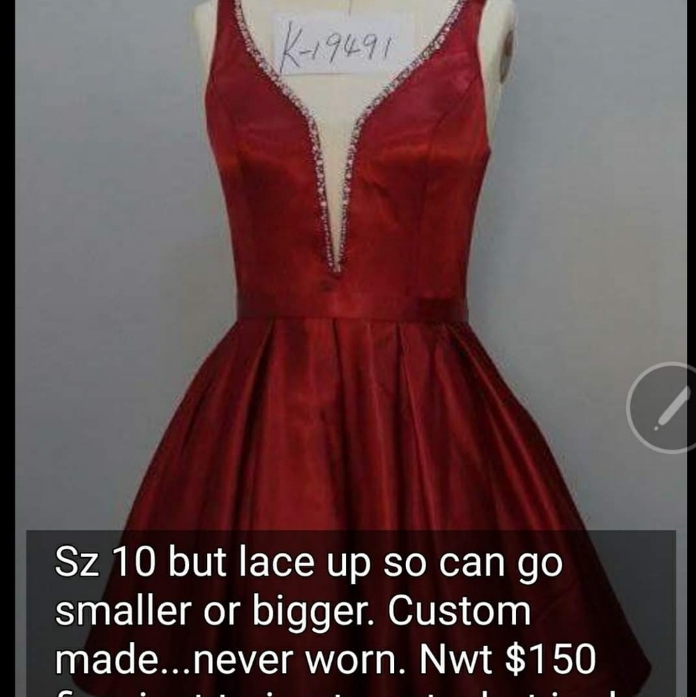 Brand new cranberry red sz 10 cocktail dress